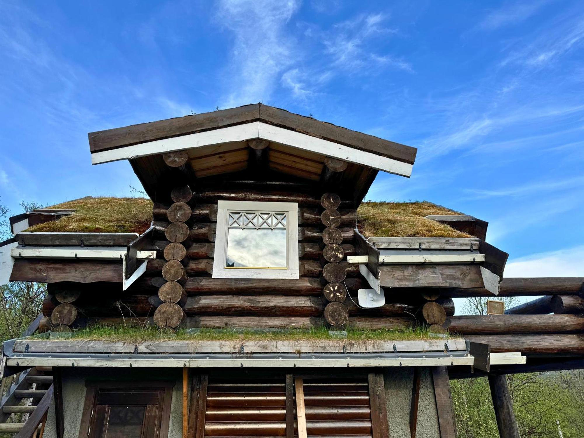 Unique Arctic Timber Cabin Skaidi Exteriör bild